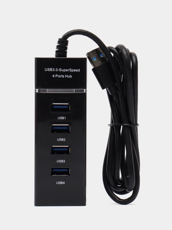 Хаб концентратор USB 3.0 разветвитель (4 порта, кабель 1.2м)