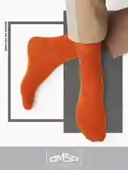 Оранжевый носки мужские OMSA ECO 401 Colors высокие длинные из хлопка, набор 5 пар
