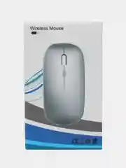 Мышь беспроводная с Bluetooth и USB-адаптер, бесшумная с USB зарядкой, 2.4GHz для ноутбука