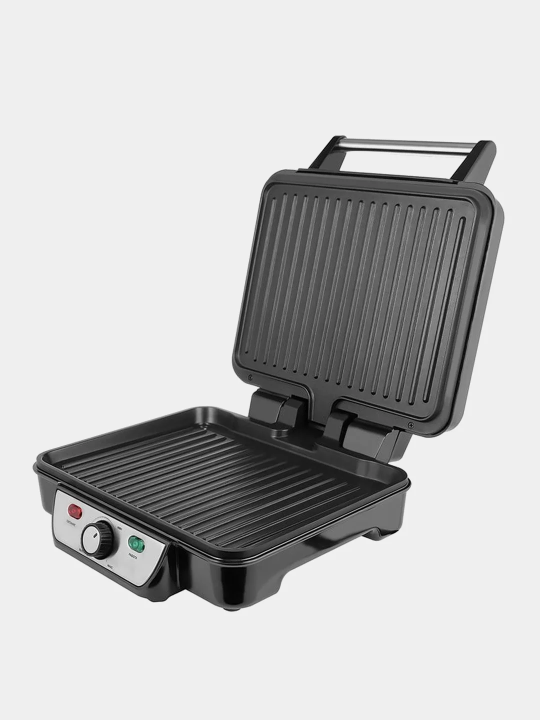 Контактный гриль Centek CT-1463, 1800 Вт, 2 жаровни, 280х230мм