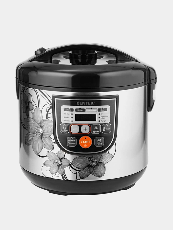 Мультиварка Centek CT-1498, чёрный/сталь, 700 Вт, 5.0 л