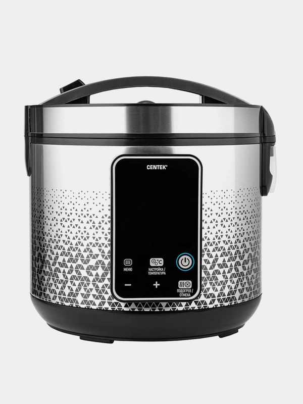 Мультиварка Centek CT-1499, чёрный/сталь, 900 Вт, 5.0 л, 25 программ, мультиповар