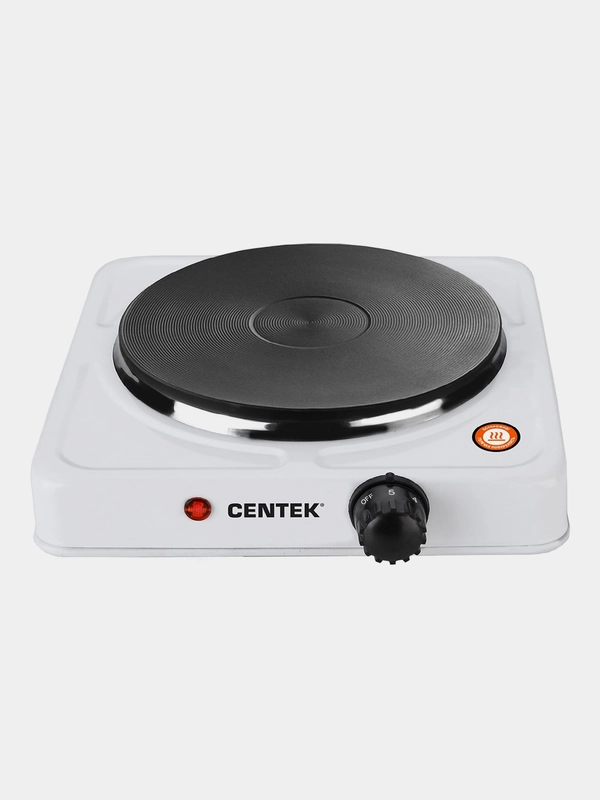 Плитка электрическая Centek CT-1506, 1 конфорка, чугун, 155мм, 1000Вт, индикатор работы