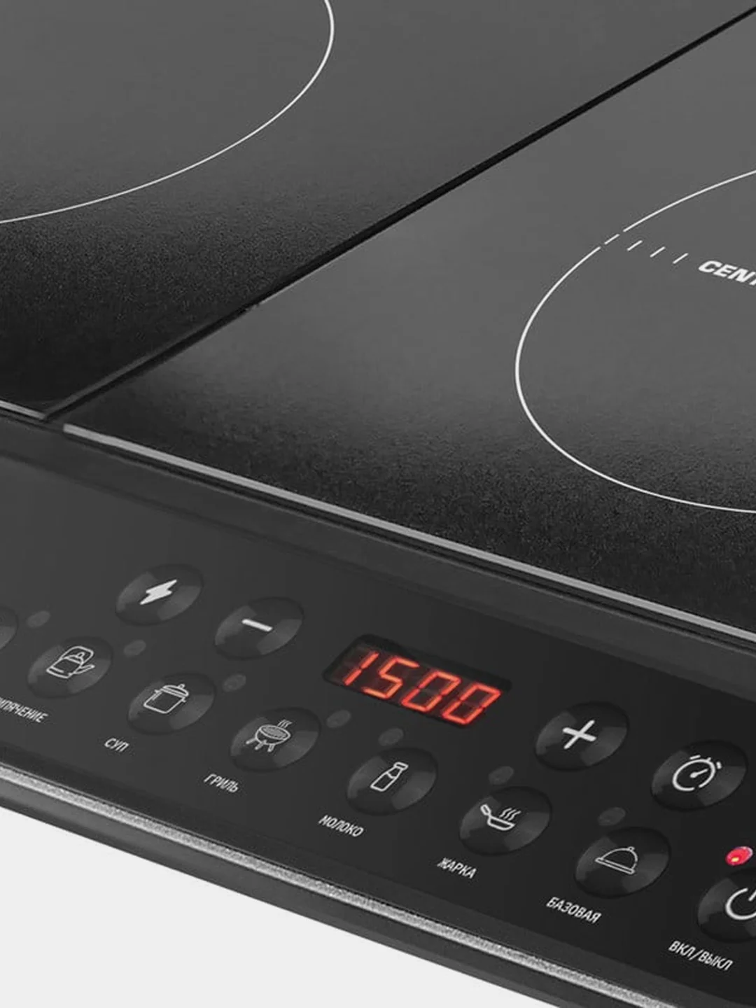 Плитка индукционная Centek CT-1514, 3500 Вт, 2 конфорки, 8 режимов, 7 программ