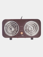 Плитка электрическая Centek CT-1509, 2 конфорки, ТЭН 140мм, 2000 Вт, индикатор работы