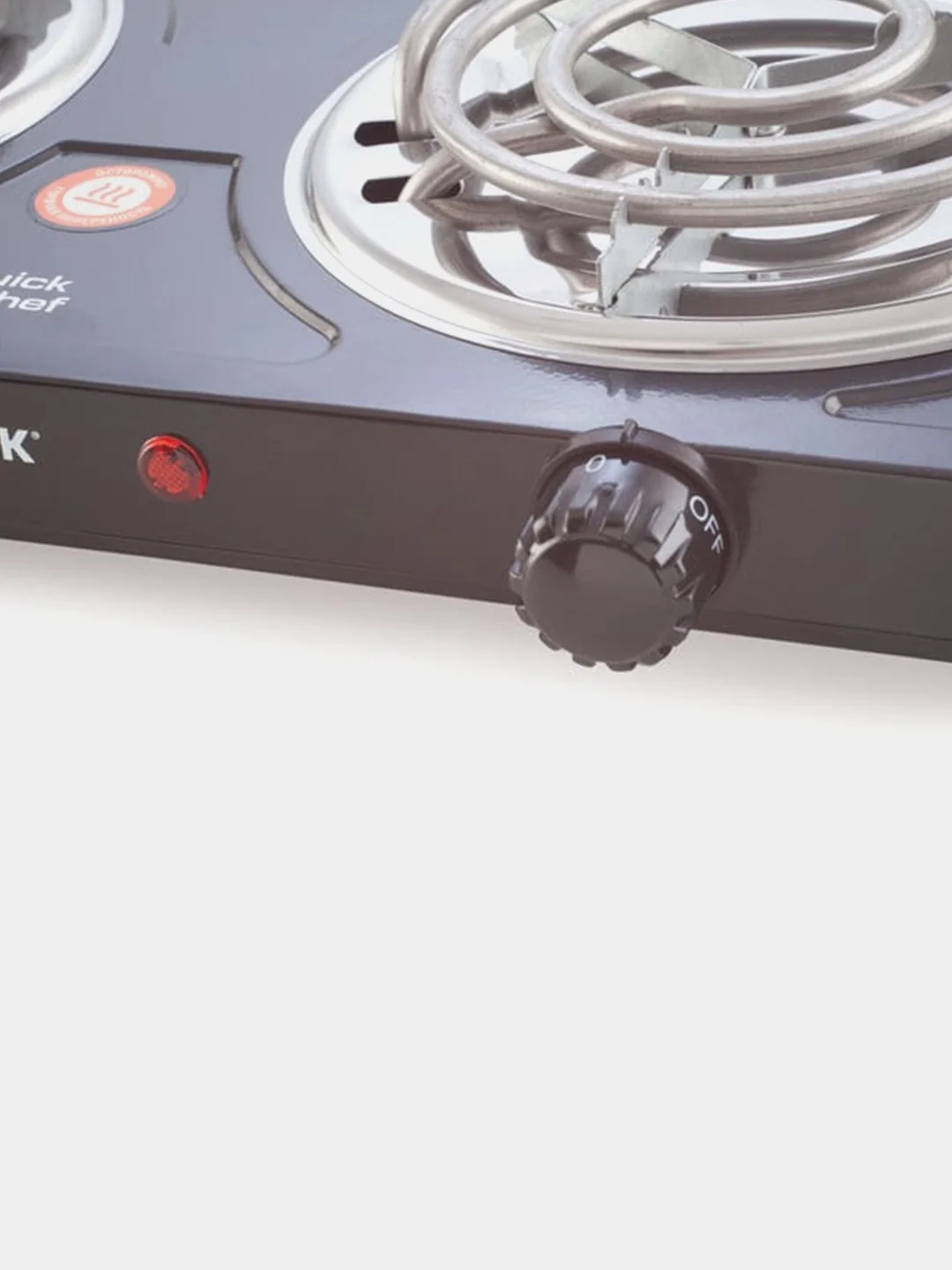 Плитка электрическая Centek CT-1509, 2 конфорки ТЭН, 140 мм, 2000 Вт