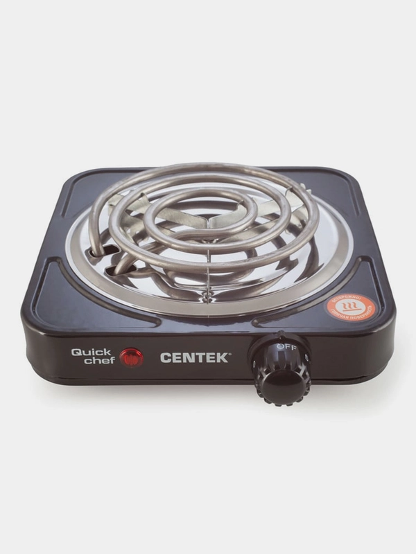 Плитка электрическая Centek CT-1508, 1 конфорка ТЭН, 140мм, 1000 Вт, индикатор работы