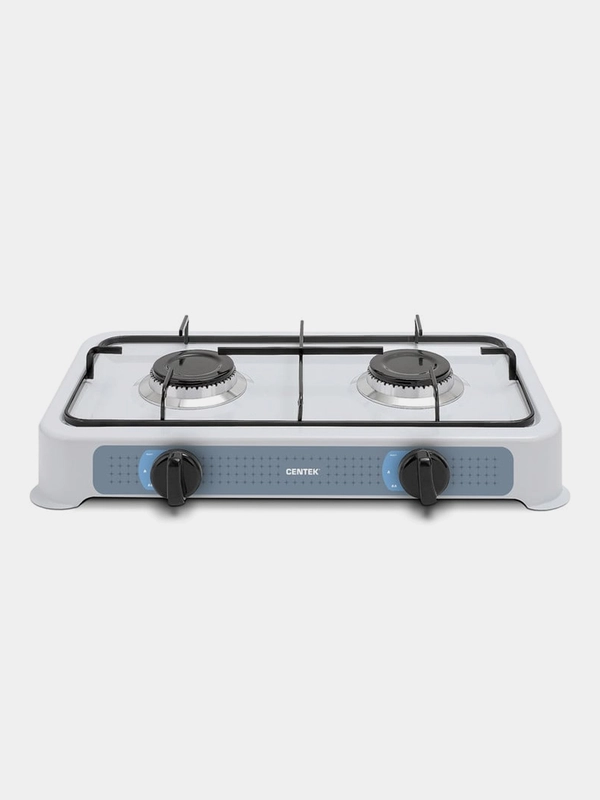 Плита газовая Centek CT-1524, белый, 2 конфорки