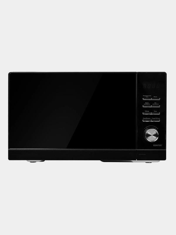 СВЧ Centek CT-1564, черный, 800W, 23 л, LED дисплей, 8 режимов, электронное управление