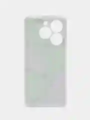 Лавандовый силиконовый чехол на Itel P55 / Ител Р55 прозрачный, с рисунком, защита камеры