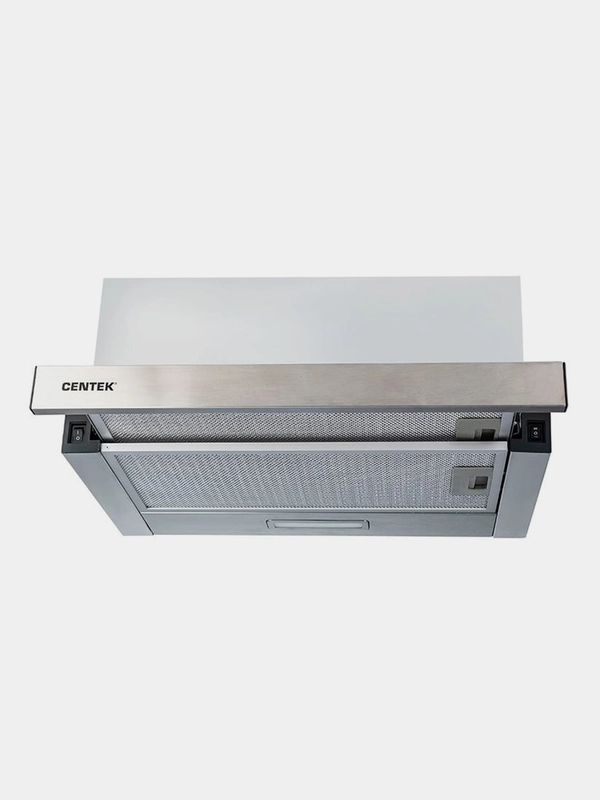 Вытяжка Centek СТ-1840-50 SS, сталь, ширина 50 см, слайдер, 600 м3/час, 67 Вт