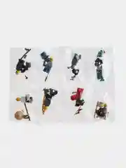 Набор минифигурок Нинзяго, человечки из мультфильма NinjaGo с оружием 8шт