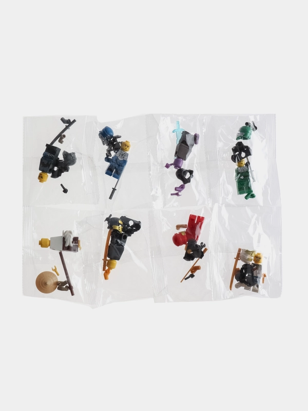 Набор минифигурок Нинзяго, человечки из мультфильма NinjaGo с оружием 8шт