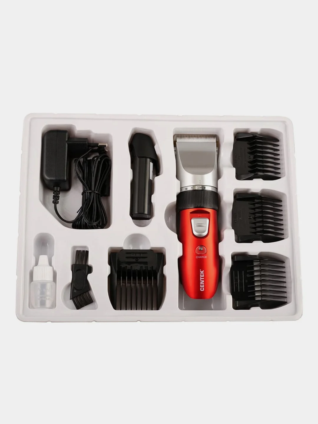 Машинка для стрижки Centek CT-2118, титан и керамика, 2,5 Вт