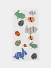 Синий пасхальные пакеты, лента атласная, для сладостей, яиц, кулича, "Зайчик, кролик с ушками"