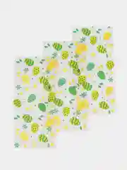 Желтый пасхальные пакеты, лента атласная, для сладостей, яиц, кулича, "Зайчик, кролик с ушками"