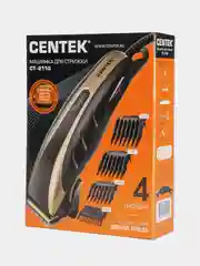 Машинка для стрижки Centek CT-2110, чёрный/золотой, титановые ножи, прорезиненный корпус