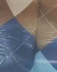 Бежевый раскладушка с мягким матрасом, туристическая