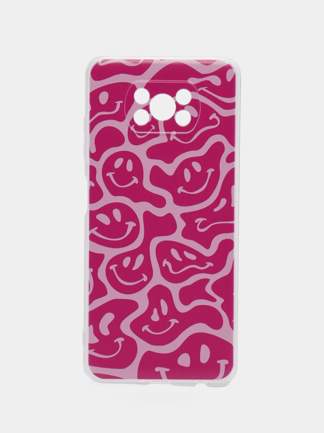 Пурпурный чехол на Xiaomi Poco X3/Poco X3 Pro / Сяоми Поко X3/Поко Х3 Про прозрачный, защита камеры