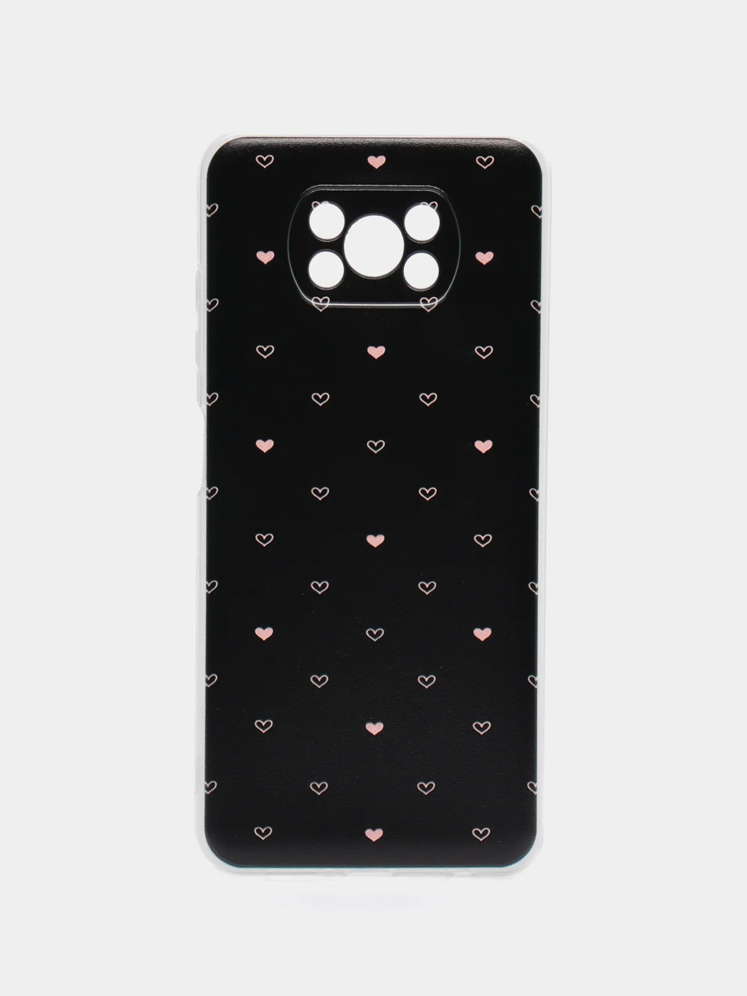Черный чехол на Xiaomi Poco X3/Poco X3 Pro / Сяоми Поко X3/Поко Х3 Про прозрачный, защита камеры