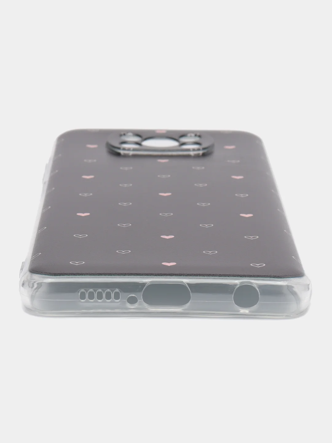 Черный чехол на Xiaomi Poco X3/Poco X3 Pro / Сяоми Поко X3/Поко Х3 Про прозрачный, защита камеры