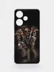 Оливковый силиконовый чехол на Infinix Hot 30i / Инфиникс Хот 30i прозрачный, с рисунком
