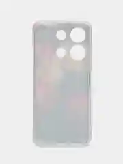 Кораллово-розовый силиконовый чехол на Infinix Note 30i / Инфиникс Нот 30i прозрачный, с рисунком