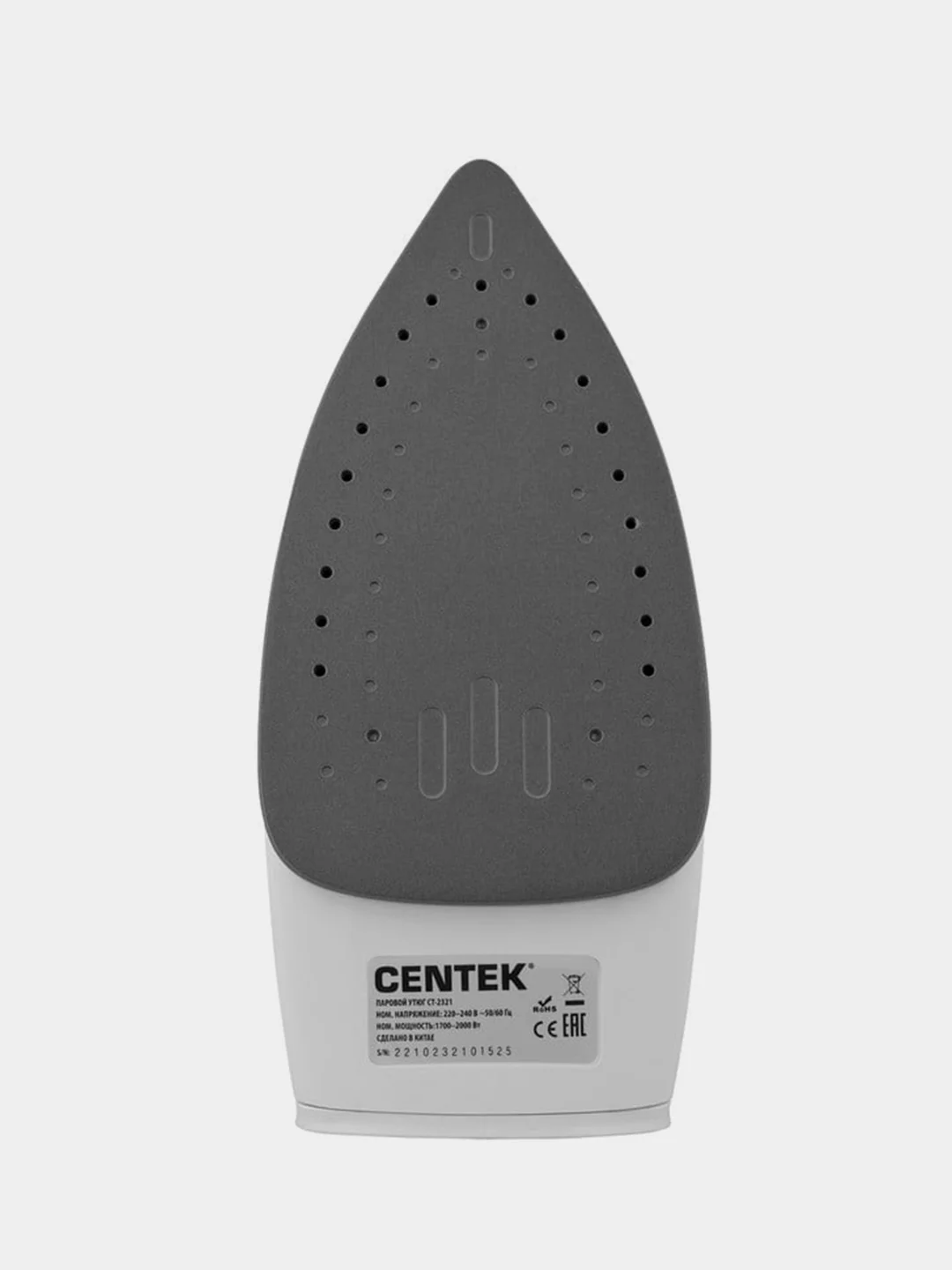 Утюг Centek CT-2321, 2000 Вт, 1,8 м, 210 мл, 15 гр/мин, капля-стоп