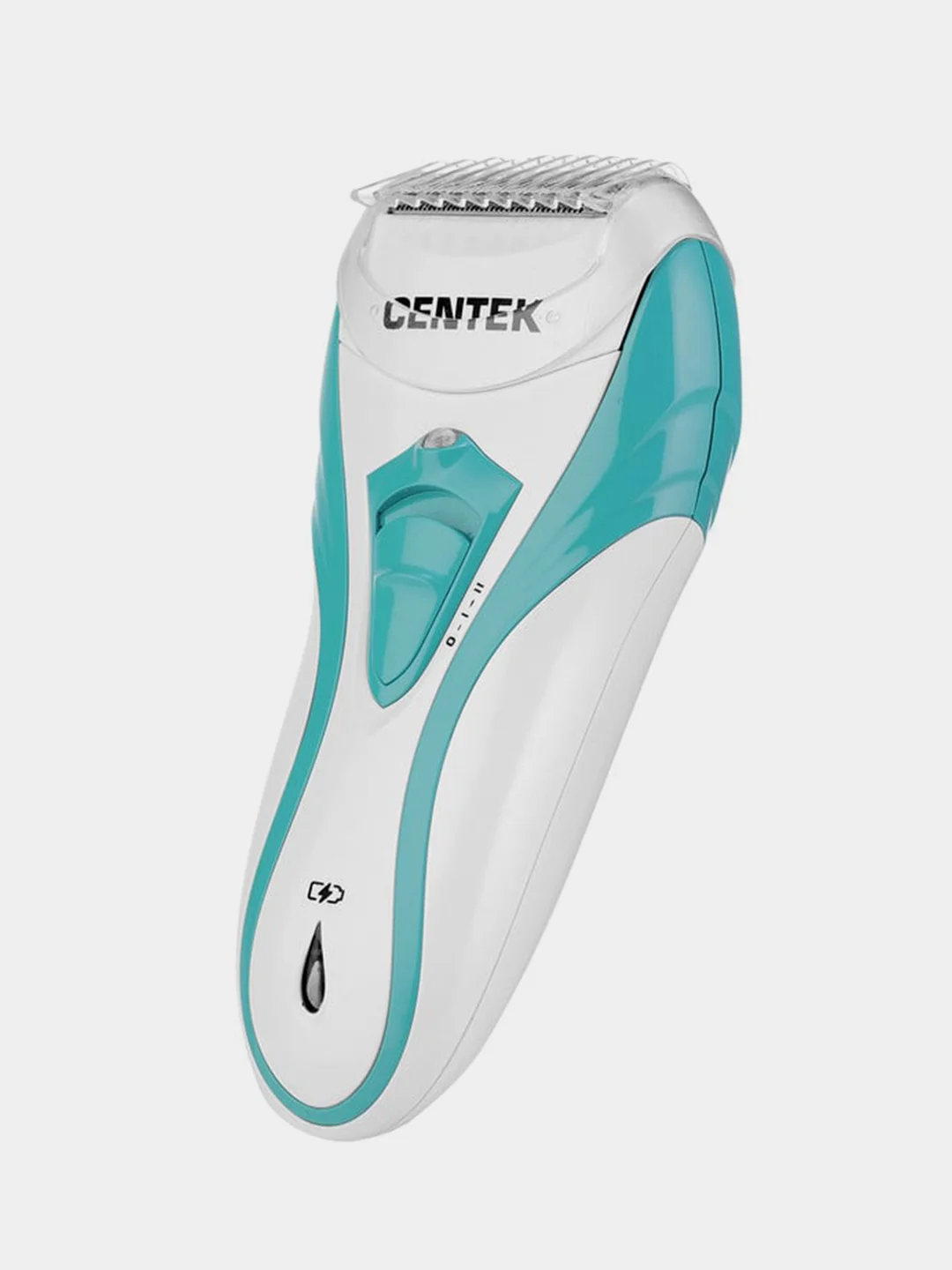 Эпилятор Centek CT-2191, сине-белый, 10 Вт, 2 насадки, 2 скорости, до 30 мин, LED