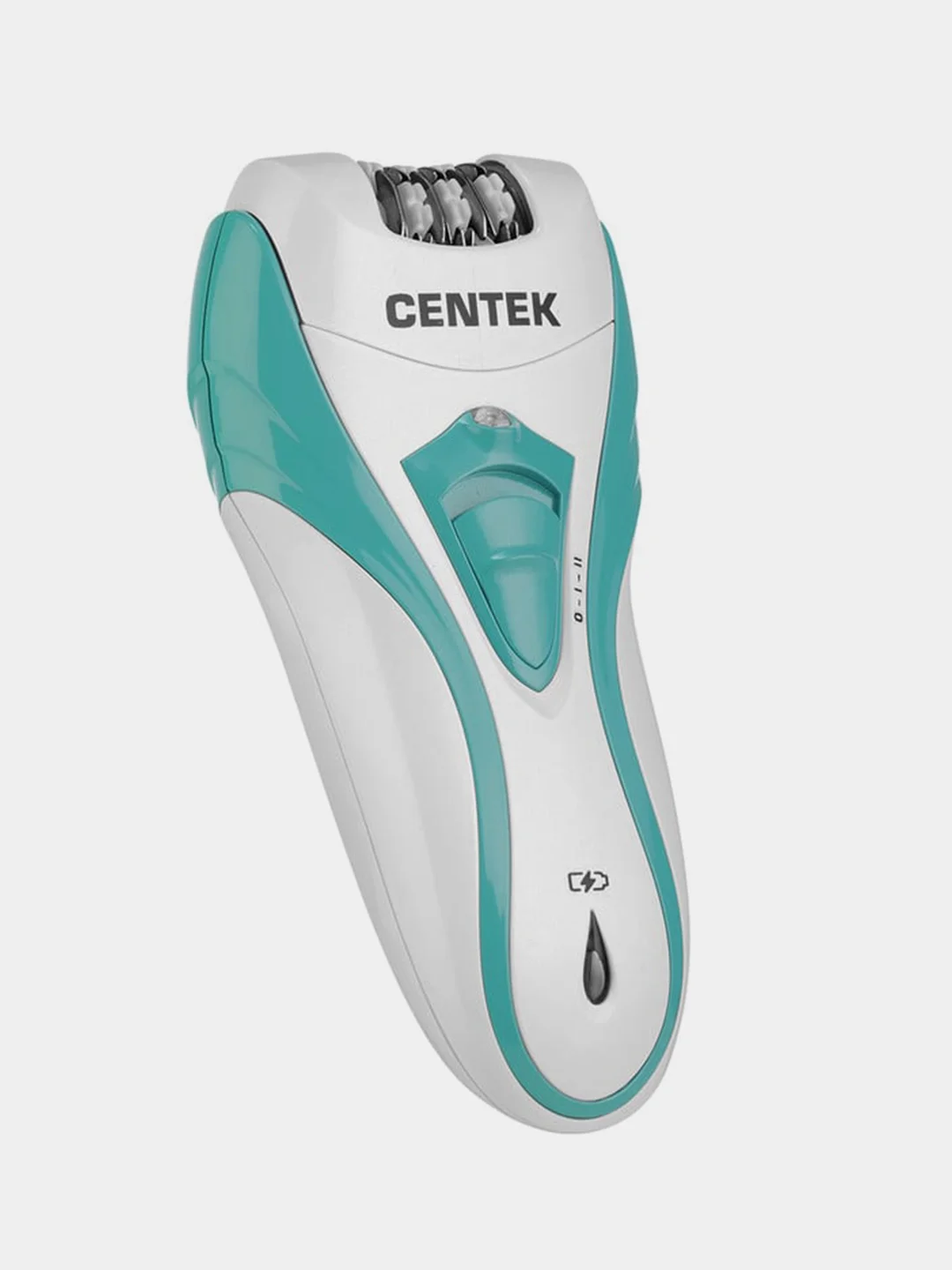Эпилятор Centek CT-2191, сине-белый, 10 Вт, 2 насадки, 2 скорости, до 30 мин, LED
