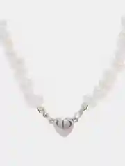 Серебряный колье из жемчуга, чекер, жемчужное колье, бусы, ожерелье из жемчуга,чёкер