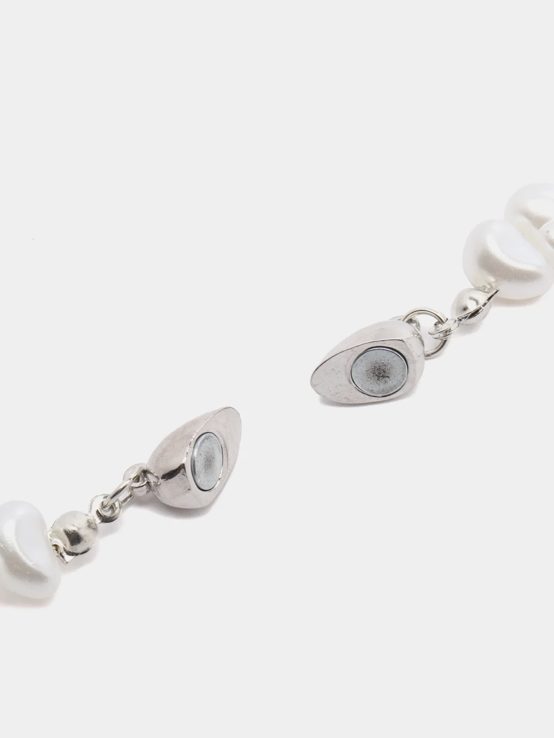 Серебряный колье из жемчуга, чекер, жемчужное колье, бусы, ожерелье из жемчуга,чёкер