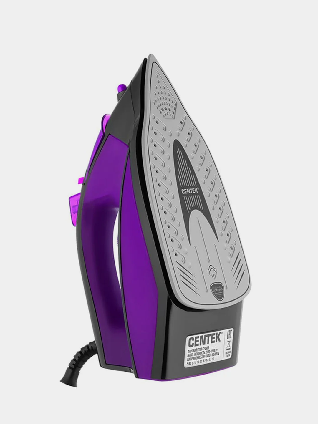 Утюг Centek CT-2355, 2500 Вт, керамическая подошва, 270мл, паровой удар