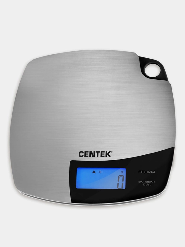 Весы кухонные Centek CT-2463, сталь, сенсор, LCD, до 5кг