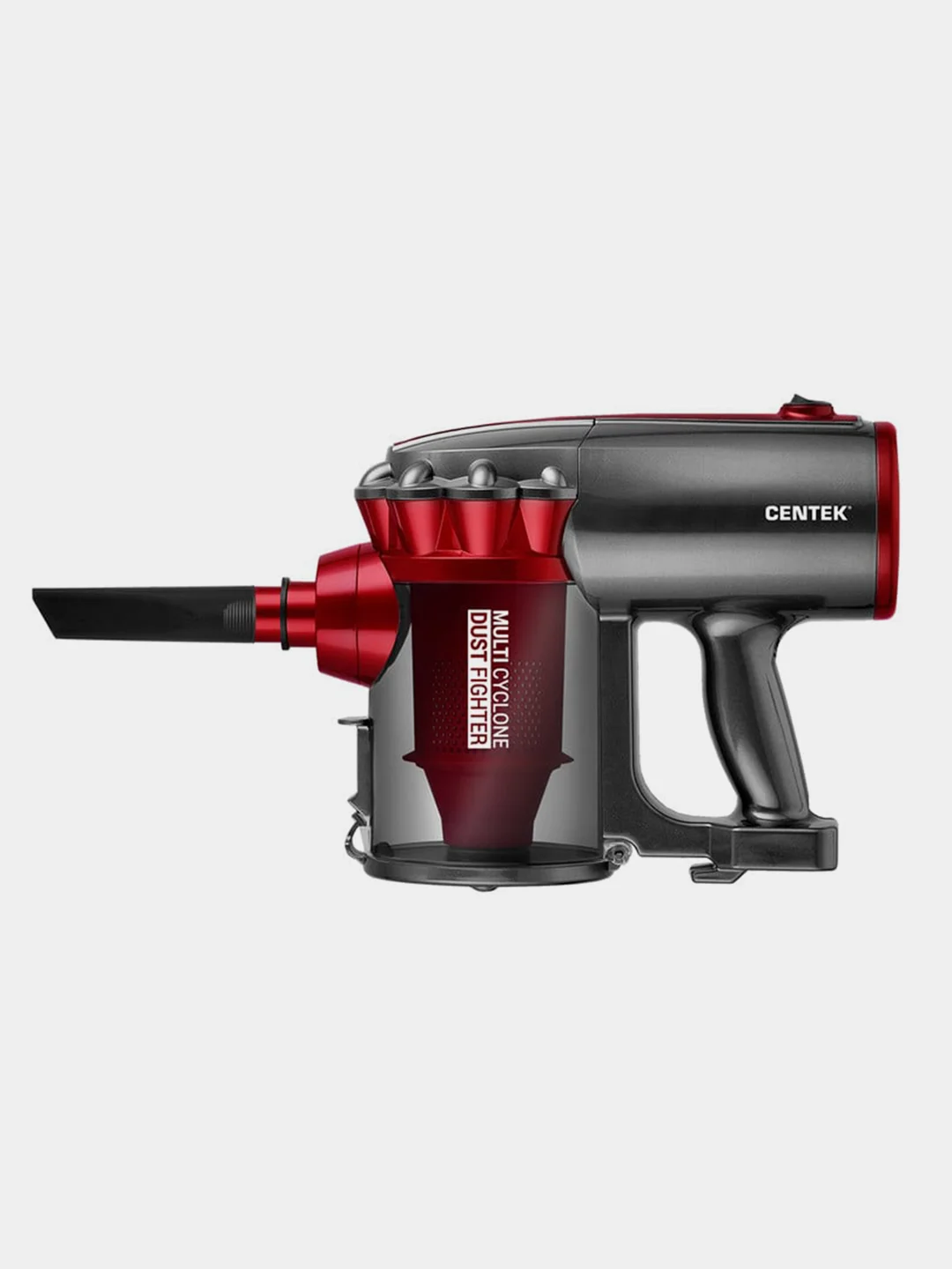 Пылесос вертикальный Centek CT-2561, красно-черный, 1000/150Вт, 0.5л, циклон, HEPA