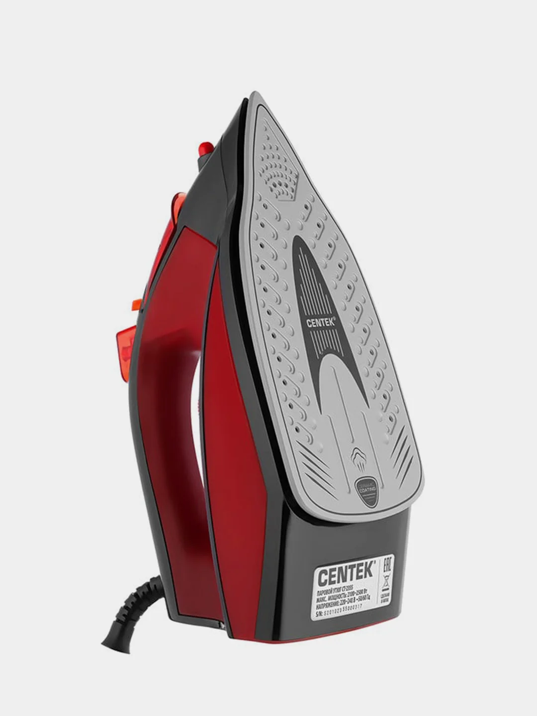 Утюг Centek CT-2355, 2500 Вт, керамическ подошва, 270 мл, паровой удар, капля-стоп