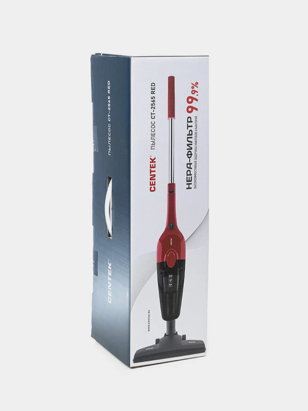 Пылесос вертикальный Centek CT-2565, 1000/200Вт, 1.2 л, низкий уровень шума, HEPA