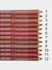 Карандаш-помада для губ матовый Violet, с точилкой