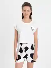 Белый пижама домашняя