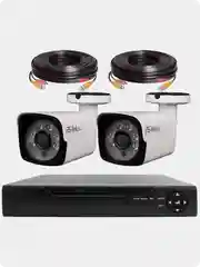 Комплект видеонаблюдения AHD 2Мп Ps-Link KIT-C202HD, 2 камеры для улицы