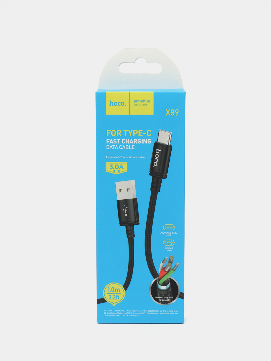 Hoco X89 Кабель Type-c USB, быстрая зарядка на Android купить по цене  100.53 ₽ в интернет-магазине Магнит Маркет