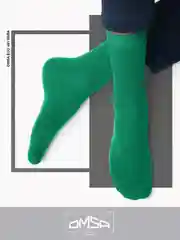 Разноцветный носки мужские OMSA ECO 401 Colors высокие длинные из хлопка набор 5 пар