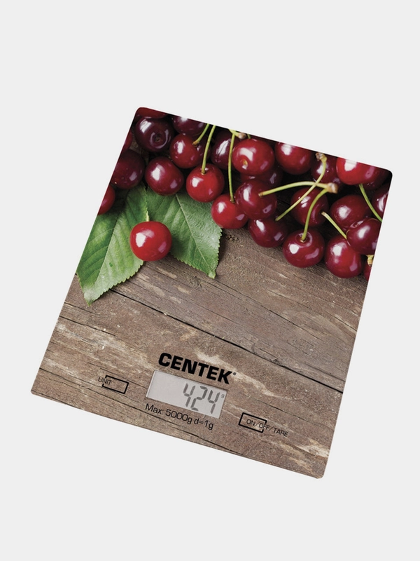 Весы кухонные Centek CT-2462 электронные, стеклянные, LCD, max 5 кг, шаг 1 г