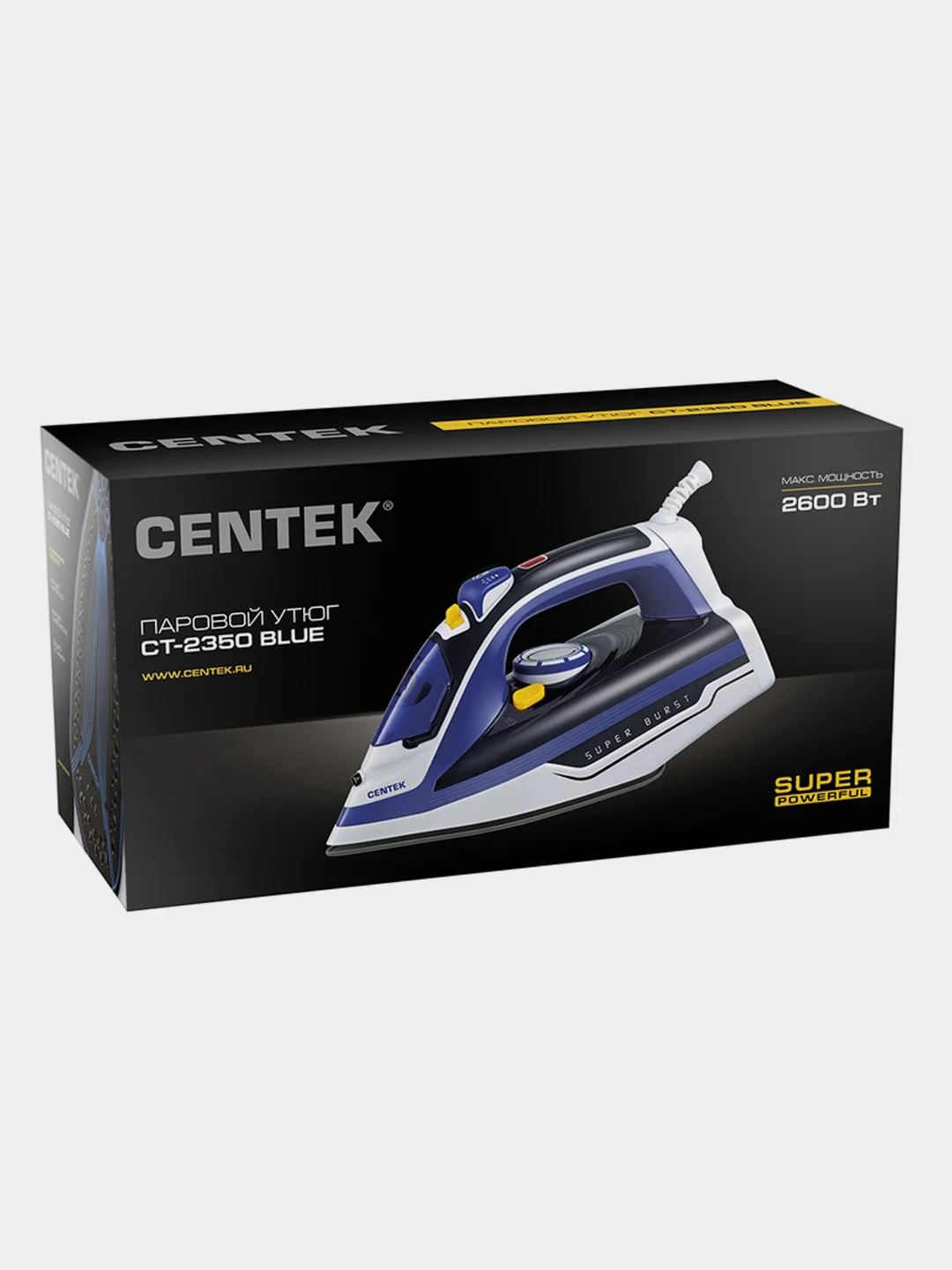 Утюг Centek CT-2350 BLUE, синий, 2600 Вт