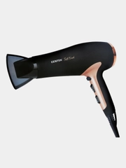 Фен Centek CT-2241, розовое золото/черный, 1900Вт, 2 скорости, 3 режима, холодный обдув