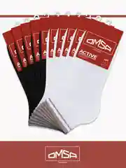 Разноцветный носки мужские OMSA ACTIVE 105 короткие летние из хлопка набор 10 пар