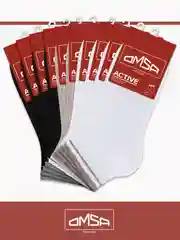 Разноцветный носки мужские OMSA ACTIVE 105 короткие летние из хлопка набор 10 пар