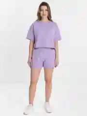 Сиреневый костюм женский