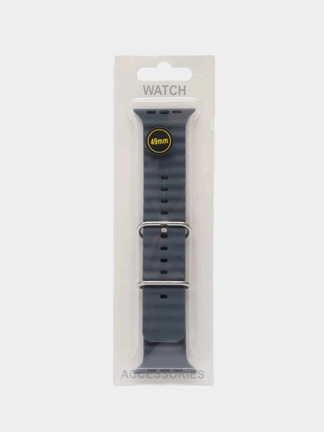 Угольный ремешок силиконовый для смарт-часов Apple Watch X8 Ultra, X8 Pro, Dt No 1, 42-44-45-49мм