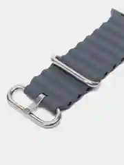 Угольный ремешок силиконовый для смарт-часов Apple Watch X8 Ultra, X8 Pro, Dt No 1, 42-44-45-49мм